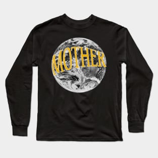 MOTHER EARTH YELLOW BLACK Long Sleeve T-Shirt